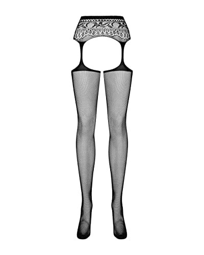 Jarretière Noir OBSESSIVE S307 extensible et confortable taille S M L