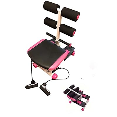 Treadmill Walking ABS Stepper Machine (Core & Abdominal Trainers), Foldable Home Gym Full Body Workout Fitness Equipment with Resistance Bands