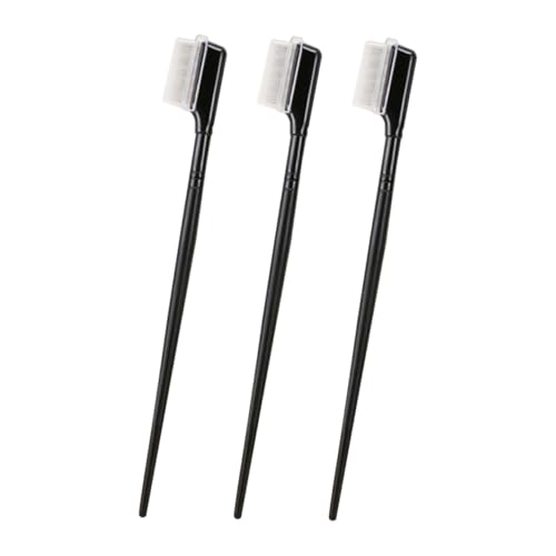 SOESFOUFU Innovative Eyelash Shaping Comb 3pcs Lash Brush Set Stainless Steel for Easy Travel Makeup