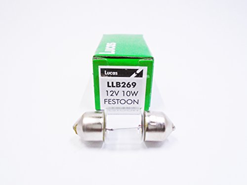 LLB269 Lucas-Elta 12V 10W FESTOON 11 X 30 SV8.5S OE QUALITY
