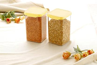 Image of Women's 1st Choice Unbreakable Plastic Containers Set (1200ml, Set of 8-Orange)