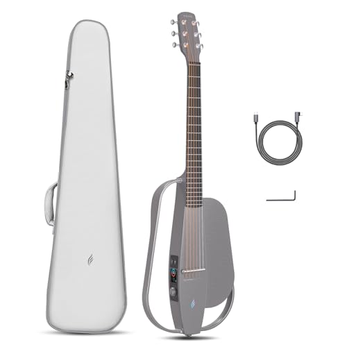 Enya Acoustic Electric Carbon Fiber Travel Guitar NEXG SE Smart Guitarra for Adults with 30W Wireless Speaker, Thickened Gig Bag, Charging Cable, and Adjusting Wrench 38 Inch