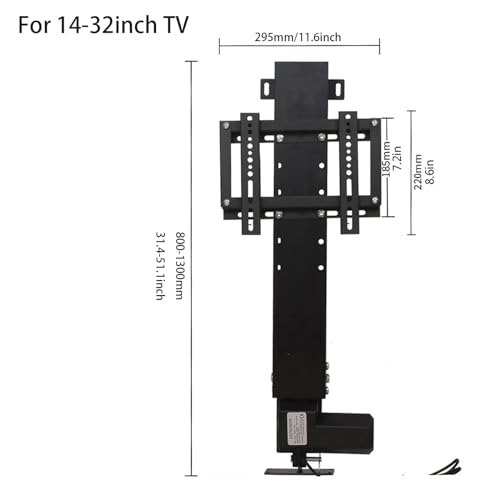 Elevador de TV motorizado con control remoto 14"-60" miniatura 6