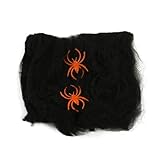 Zhzrche Halloween Spider Webs Decorations with Fake Spiders,Super Stretch Cobwebs for Halloween Party Supplies (Black)