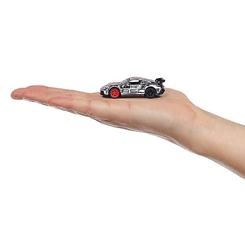 Image of Majorette Porsche 911 GT3 Cup (992) Die-Cast Model Car, Metal Body with Rubber Tyres, Silver