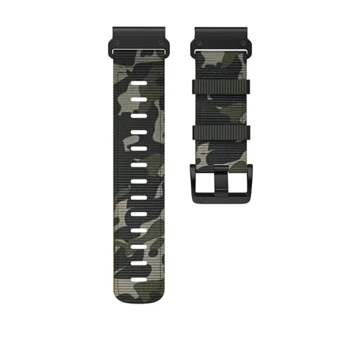 [�����ȓX] 22 26mm �i�C���� �N�C�b�N�t�B�b�g �E�H�b�`�X�g���b�v �ɓK��Garmin Tactix 8 7 Delta Bravo �D�胊�X�g�o���h Quatix 7/6/5 Fenix 8/E/7X/6X/5X �X�|�[�c�o���h(Camoufl