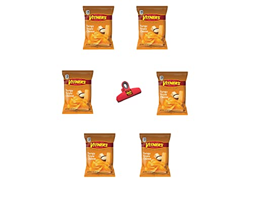 VITNER'S Original Tangy Triple Cheese Potato Chips A Chicago Favorite 1.0 oz Bags (Pack of ( 6 ) 1.0 Oz Bags)