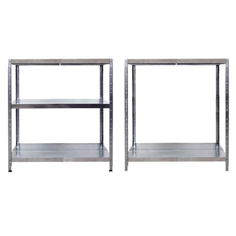 Scaffalatura metallica Maciste - ALTA PORTATA - scaffale in metallo Zincato - 5 Ripiani- Portata 1.300 Kg (120x40x195h)