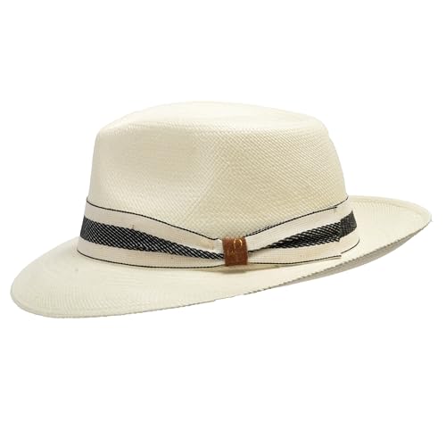 Image of Genuine Havana Retro Panama Straw Hat Classic Lightweight