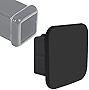 2 Inch Trailer Hitch Cover Black Rubber Tow Receiver Tube Plug Cap Fits for Any 2' x 2' Square Receiver Tube Compatible with Class 3 4 5 to-yota F-ord GMC Chevy Je-ep Le-xus Mer-cedes by Sikawai