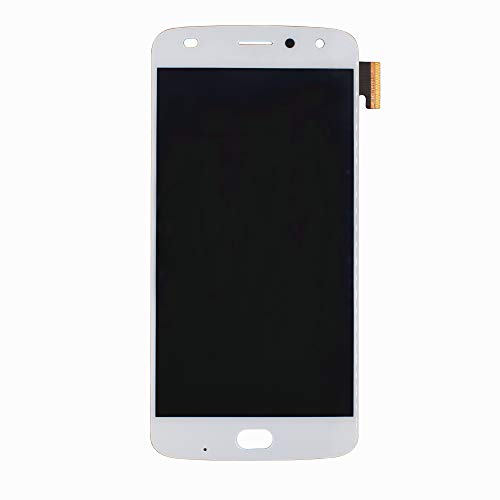 Image of LCD Screen Display with Digitizer Touch Panel Without Bezel Frame Compatible with Motorola Moto Z2 Play XT1710-01 XT1710-07 XT1710-10 XT1710-08 XT1710-09(White)