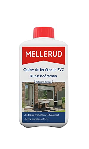 MELLERUD Nettoyant pour les pièces en plastique des fenêtres - Produit nettoyant efficace contre les salissures tenaces sur les cadres de fenêtres, les volets et les volets roulants - 1 x 1 l Cover