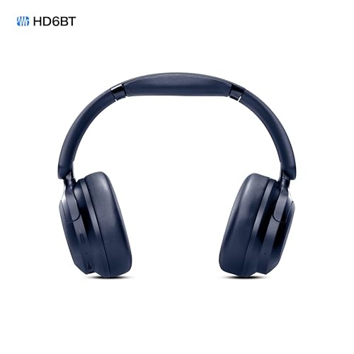 Image of PreSonus Eris HD6BT - Over-Ear Closed-Back Wireless Headphones, Bluetooth, ANC Noise Cancelling, Up to 60 Hours Battery Life, Studio Headphones for Mixing, Monitoring, Recording, Midnight Blue