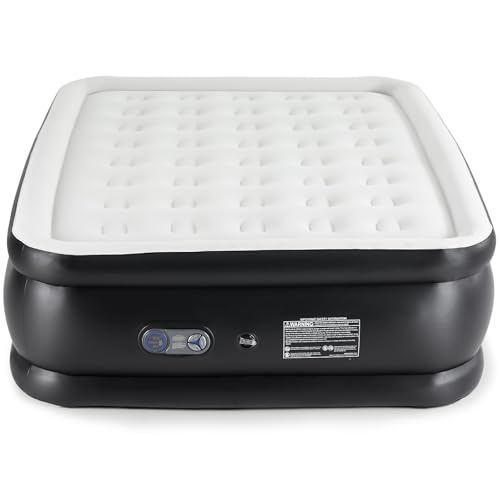Sweetcrispy Weight Capacity 660 lbs Air Bed, Double Height, Non-Slip Bottom Design, Queen Air...