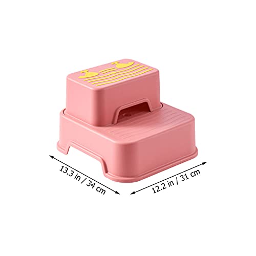 Angoily Conjunto 1 2 Passo Fezes para Crianças Antiderrapante Soft Grip Destacável Fezes Potty Banhe