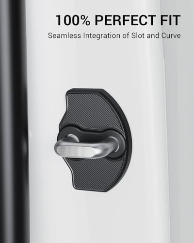 Image of BASENOR Door Lock Cover for 2017-2026 Tesla Model Y Model Y L Model 3