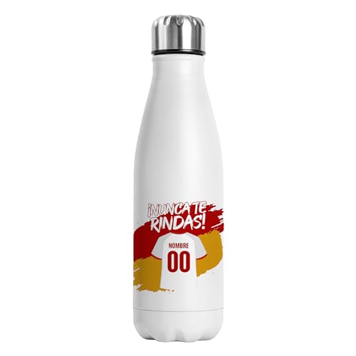 Genérico Botella Térmica Personalizada Fútbol Sevilla | Regalo Original para Aficionados del Fútbol | Regalo Camisetas Equipos Futbol | Termo Acero Inoxidable Doble Capa 500 ml (Sevilla)