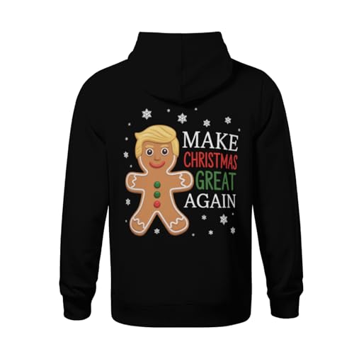 Kids Funny Xmas Make Christmas Great Again Boys Girls Lightweight Kangaroo Pocket Fleece Hoodies3