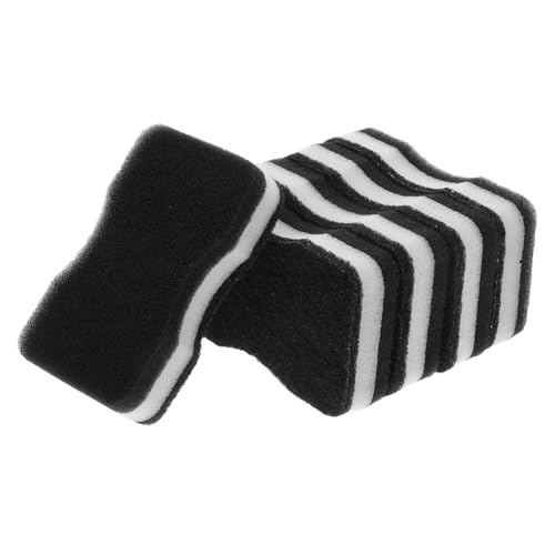 PACKOVE 5Pcs Double Sided Dishwashing Sponge Pad for Kitchen Cleaning Waist Design Durable Non Scratch Scrubber for Dishes and Household Use