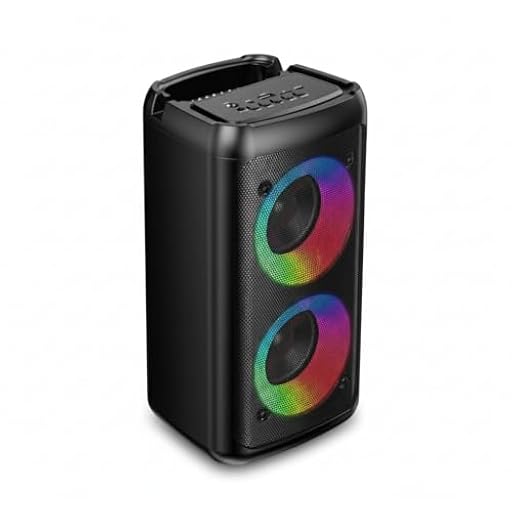 Altavoz Bluetooth BSL-S21 con iluminación en los Altavoces | 2 Altavoces de 4 Pulgadas | 20W | Incluye Micrófono de Regalo | Batería de 2400 mAh | Radio FM y Reproductor MP3 vía USB | Carga USB-C | | Ya disponible en tu tienda friki favorita! En mundofriki.es!