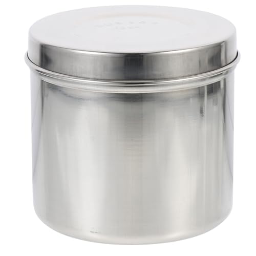GRIRIW - GRIRIW Pot à Onguent en Acier Inoxydable 304 Épais 8 CM Récipient Hermétique Résistant à la Corrosion pour Coton Pommade et Matériel Médical Conteneur de Rangement pour Usage