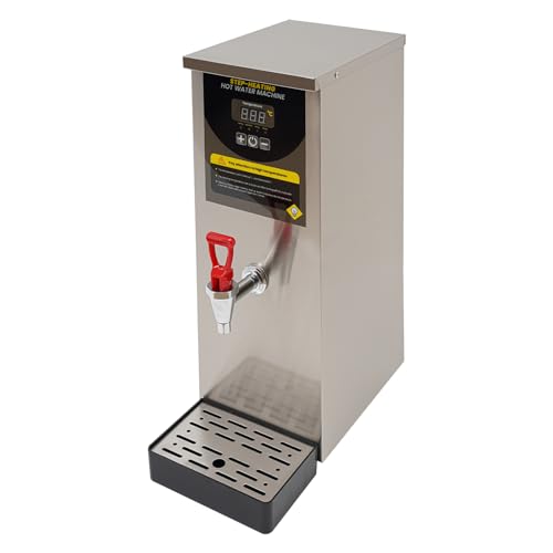 Commercial Water Boiler Electric Hot Water Dispenser 2000W 8L Step-heating Stainless Steel Water Boiler and Warmer Digital Display Countertop Boiling Water Machine for Office 86-212?