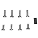 Whale AK3706 Gusher® 10 Manual Pump Neoprene Parts Service Kit, Replacement Parts Black