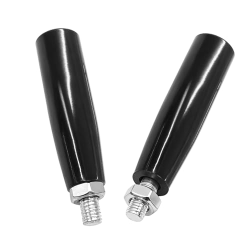 Sissatthai 2Pcs Revolving Crank Handle Latche M10 Trailer Jack Handle Replacement Handle Grips Trailer Crank Handles with Nuts for Marine Machine