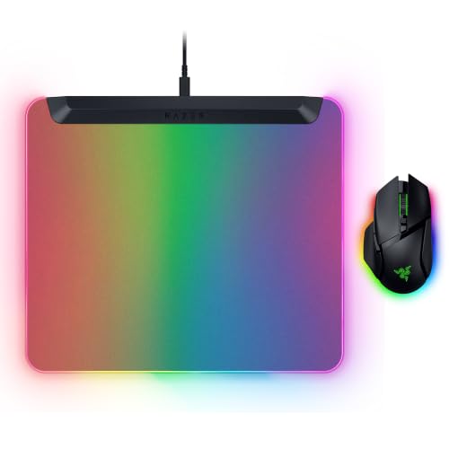 Image of Razer PC Gaming Bundle: Basilisk V3 Pro 35K Wireless Gaming Mouse + Firefly V2 Pro RGB Gaming Mouse Mat - Black