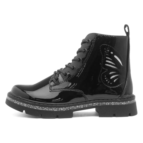 Lilley Junior Eliza Girls Black Patent Ankle Boot - Size 11 Child UK - Black