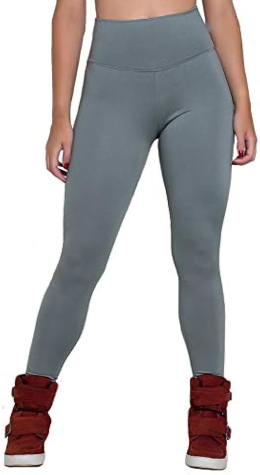 Calça Legging Cós Alto Lisa Fitness Academia Feminina