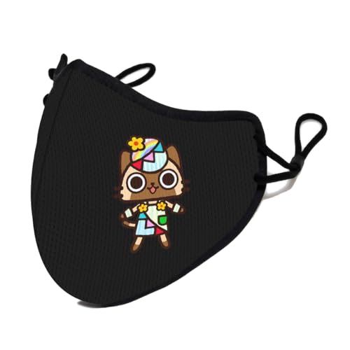 モンスターハンター 立体 スポーツ カラーマスク 超快適 布マスク 伸縮性 通気性 軽量 耳ひも調整可能 呼吸しやすい 洗える 繰り返し使え 小顔効果 防塵 UVカット おしゃれ 通勤 通学 男女兼用 S-M 1枚入り