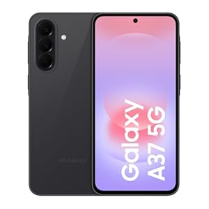 Samsung Galaxy A37 5G, Schlankes AI-Smartphone, Awesome Intelligence, 256 GB Speicherplatz, 50 MP Weitwinkel-Kamera, Bis zu 2 Tage Akkulaufzeit, IP68, Awesome Charcoal, 2,5 Jahre Herstellergarantie