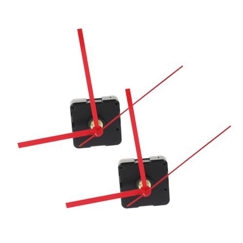 Gatuida 2 piezas Mecanismo Reloj Silencioso de Cuarzo con Kit para Reparación y Fabricación de Relojes DIY Casa Repuesto Funcional para Mecanismos de Pared