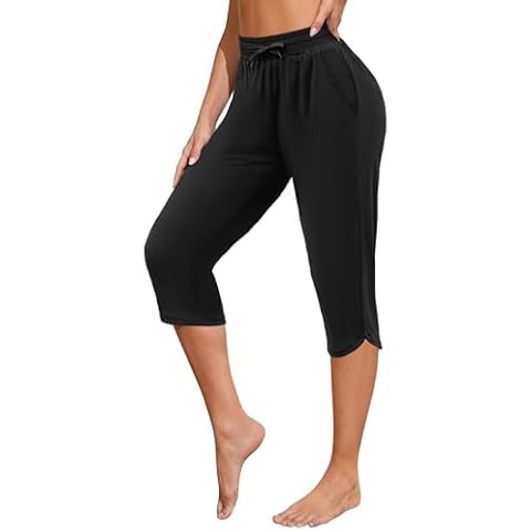 ATTRACO Women's High Waisted Swim Capri Leggings Cover