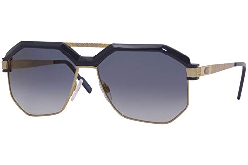Cazal 9092 003 Sunglasses Men's Gold-Blue/Blue Gradient Lenses Round 62mm
