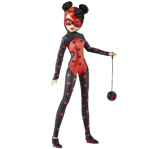 BANDAI - Miraculous - Poupée articulée Shadybug - Version Alternative Ladybug Dessin animé Miraculous World Paris - Licence Officielle - Poupée Mannequin...
