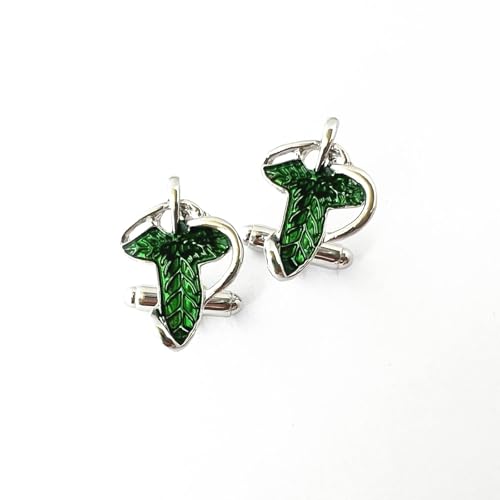 Classic Men Elven Leaf Cufflink for Women Men2