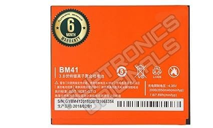 Image of BM41 Battery for Redmi 2050mAh /7.8WH 3.8V Battery with 6 Month Warranty** (DD78)