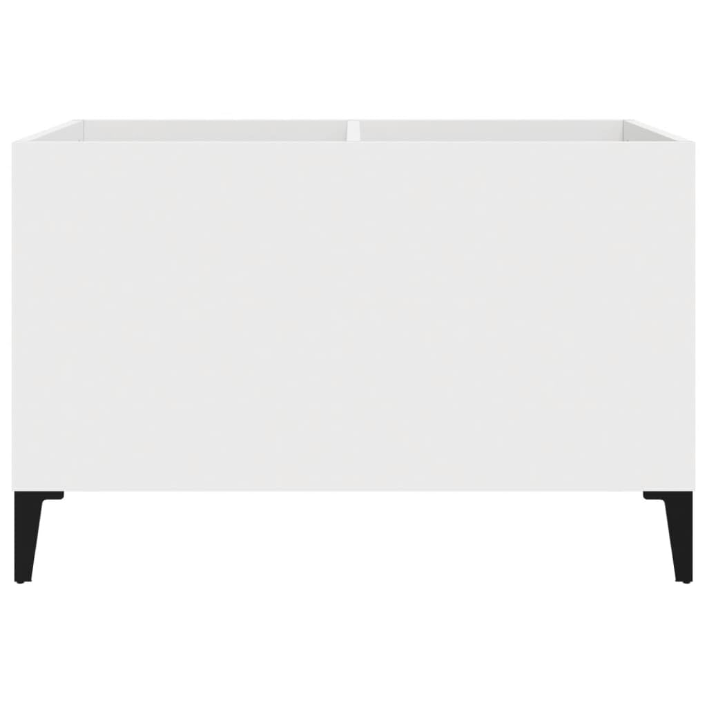 ARKEM Mobile Porta Dischi Bianco 74,5x38x48 cm in Legno Multistrato,Supporto per Giradischi,Supporto per Giradischi in Legno, Supporto per Giradischi con Spazio di archiviazione