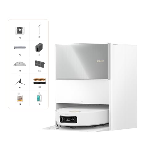 Dreame Aqua10 Ultra Roller Complete, Robot Aspirador, Autolimpieza del Rodillo, Supera Obst&aacute;culos de 8 cm, Vaciado Autom&aacute;tico, 30.000 Pa de succi&oacute;n, Control Inteligente por Voz