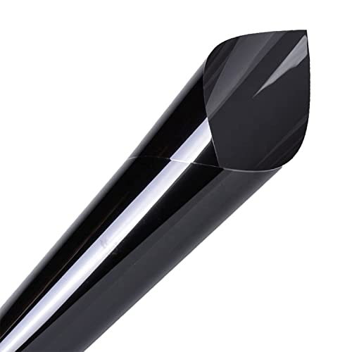 Film Vitre Teintée Voiture Noir 5% Thermoformable 0.75M X 3M -Nano Ceramique Professionnel- Protection Chaleur Soleil Et Anti UV