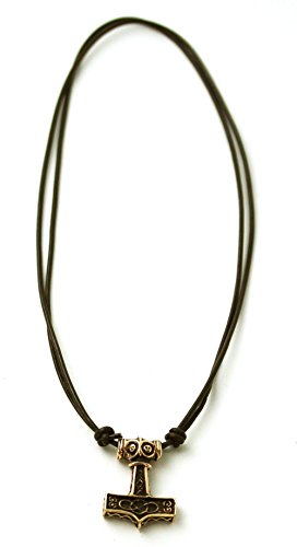 LynnAround Bronze Axe Head Thors Hammer Mjolnir Pendant/Necklace Viking Ragnarok Norse Irish Pagan Jewelry3