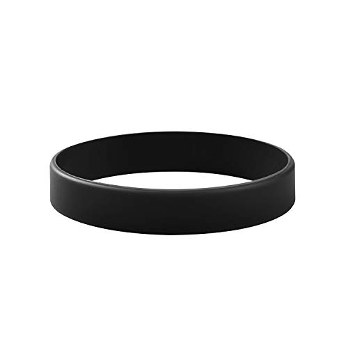 Image of 6Pcs /Pack Single Colors Blank Silicone Wristbands Rubber Bracelets For Unisex Adult