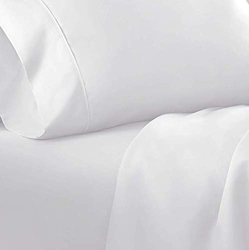 Danjor Linens Twin Bunk Bed Sheets w/ 2 Pillowcases, Lightweight Brushed Microfiber Deep Pockets, 4 Piece Fitted Bedding Sets, White - Thumbnail 5