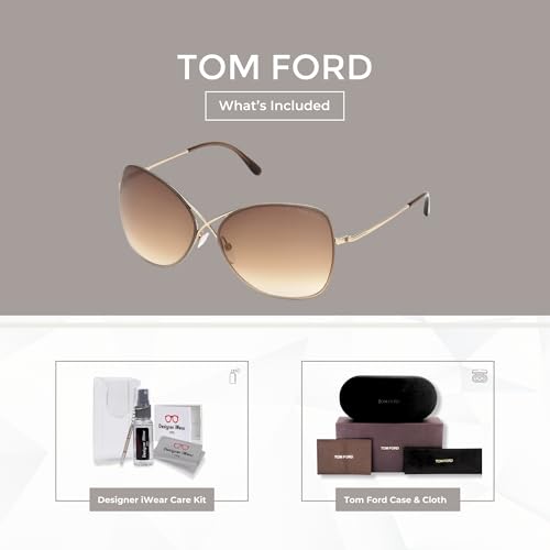 Tom Ford FT0250 Colette Cateye Sunglasses for Women +BUNDLE with ACCESSORY EYEWEAR KIT2