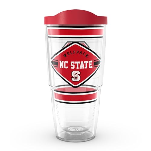 Tervis NC State Wolfpack - First String Made in USA Double Walled Insulated Tumbler Travel Cup Keeps Drinks Cold & Hot, 10oz, Classic