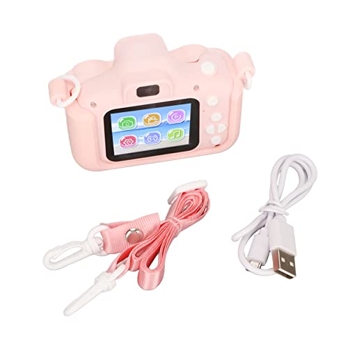 Câmera de bebê MP3 Game Câmera de bebê 2 IPS HD para crianças Rosa