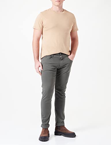 Replay Herren Jeans Anbass Slim-Fit Hyperflex Colour X-Lite mit Stretch, Moss Green 312 (Grün), 28W / 34L – Ansicht 2