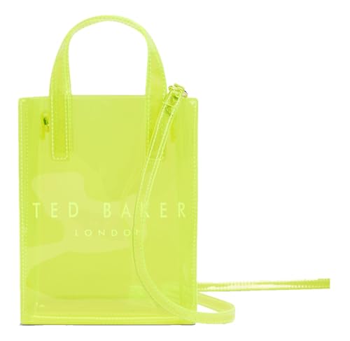 Sac Ted Baker transparent jaune fluo Sheacon Nano Icon Bag tendance